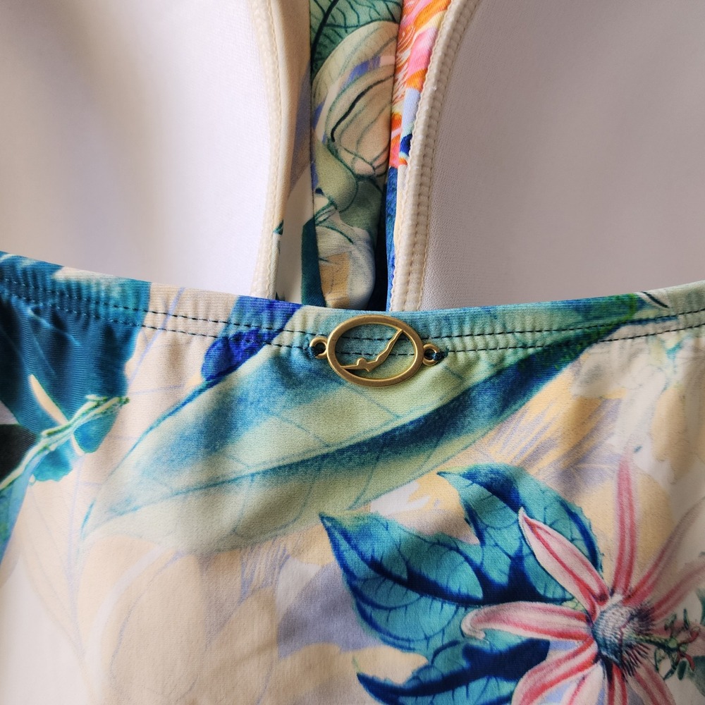 Jantzen Swimsuit Womens Size 26W Tummy Control One Piece Tropical Floral NWT - Picture 5 of 8